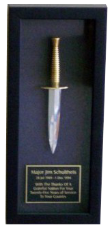 Shadowbox with Dagger (Vertical)